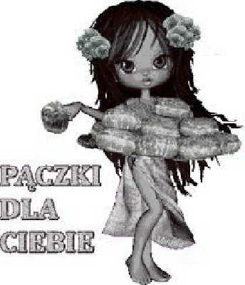 Dziewczynka w różowej sukience z pączkami na tłusty czwartek